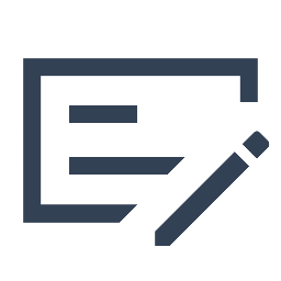 書類にチェックするアイコン