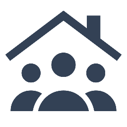 家と家族のアイコン